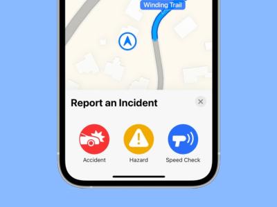 How to Report Traffic Accidents and Speed Checks in Apple Maps on iOS 14.5