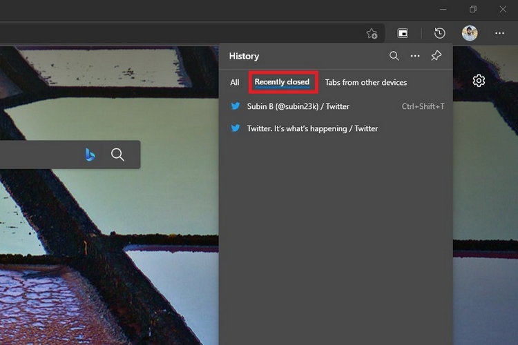 How to Search Recently Closed Tabs on Chrome and Edge Beebom