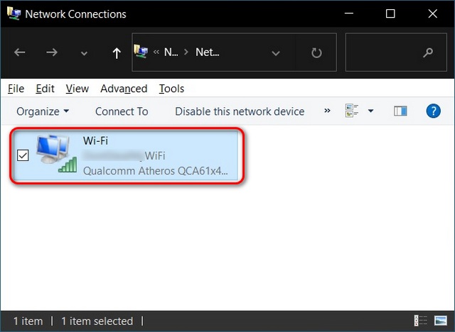 Windows 10 aktiver WLAN-Adapter