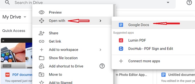 OCR in Google Drive