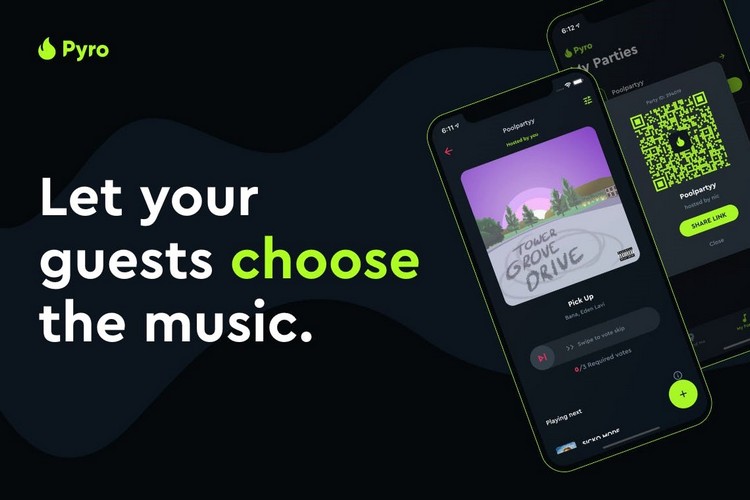 Pyro app for spotify parties