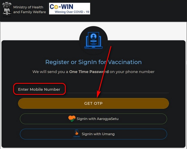 How to Register for COVID 19 Vaccine in India - 70