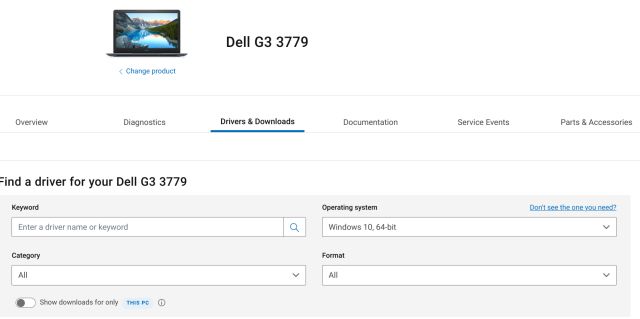 Драйверы для ноутбуков Dell для Windows 10