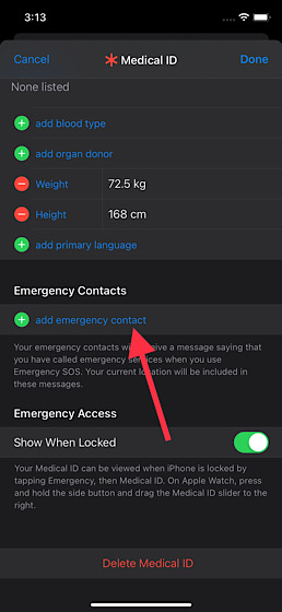 Tap-on-add-emergency-contact-