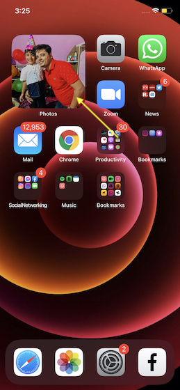 Tap-on-the-Photo-Widget - iOS 15 features