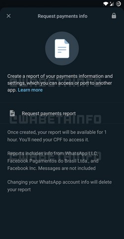 Whatsapp to let users request payment info