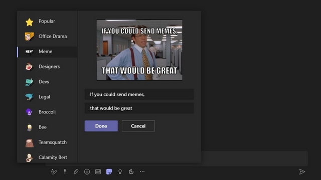 How to Create Memes on Microsoft Teams in 2021 - 14