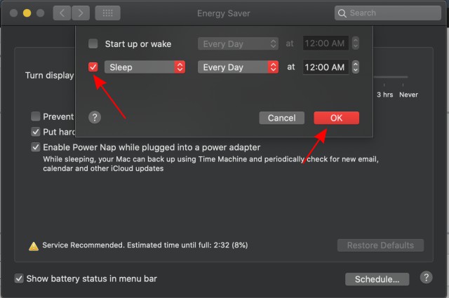 set a timer for music on mac