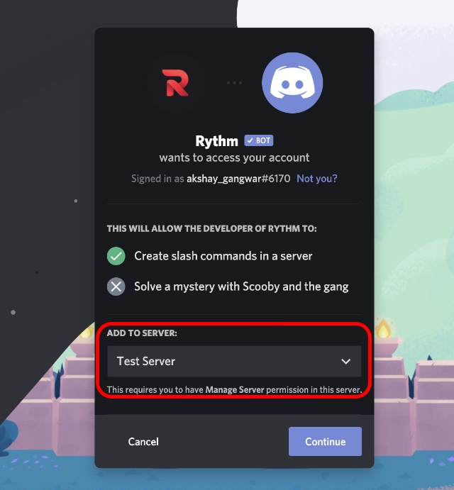 Add Bots To Discord Server Mobile - roblox surf discord server