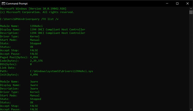 List of Windows 7 Command Prompt Commands