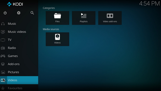 kodi home page