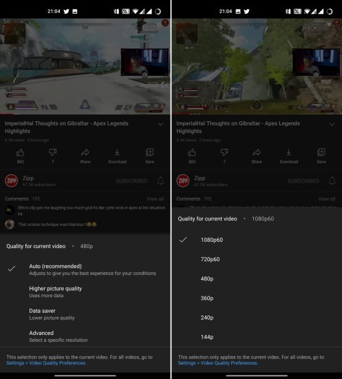 YouTube Adds New Video Resolution Options to Help Users Reduce Data Usage - 8