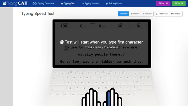 How to take a typing test? - guide with best sites to take one