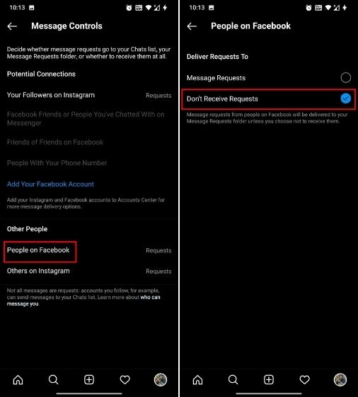 Disable Message Requests on Instagram (2021)