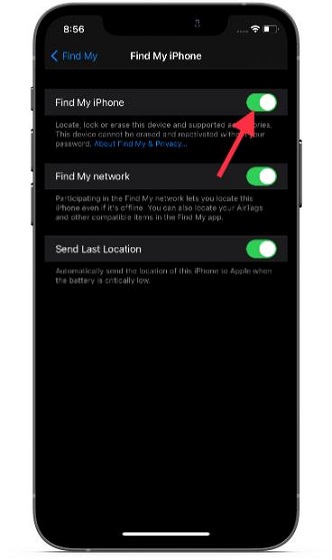 turn location servicrs on mac for find my iphone