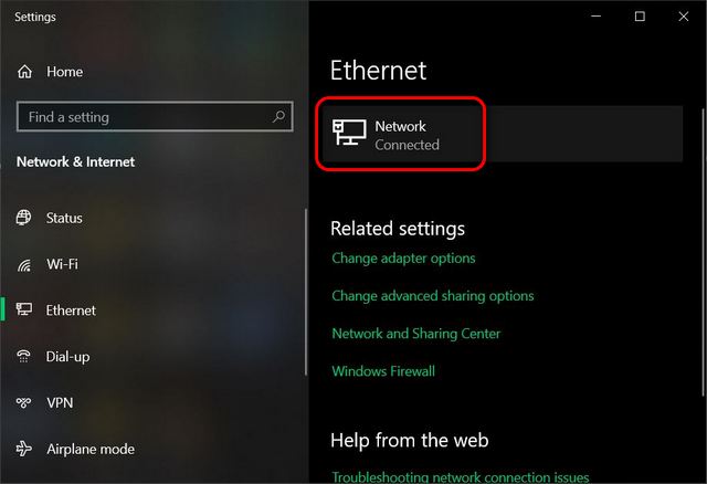 Find Internal Local Ip Address On Windows 10 Ethernet 2