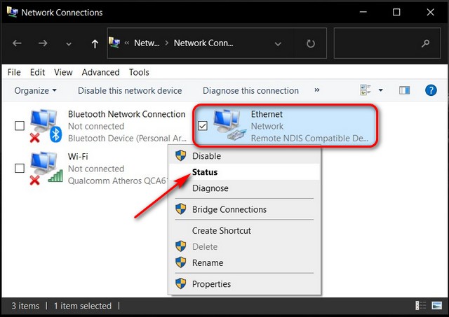 Find Your IP Address on Windows Network and Sharing Center