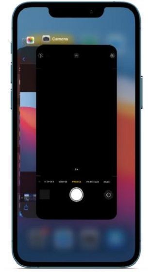 Force quit the camera app on iPhone - Fix iPhone Camera Freezing or not working issue