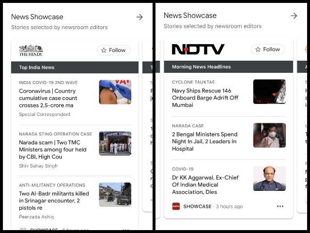 Google News Showcase Launched in India with 30 News Publications - 99