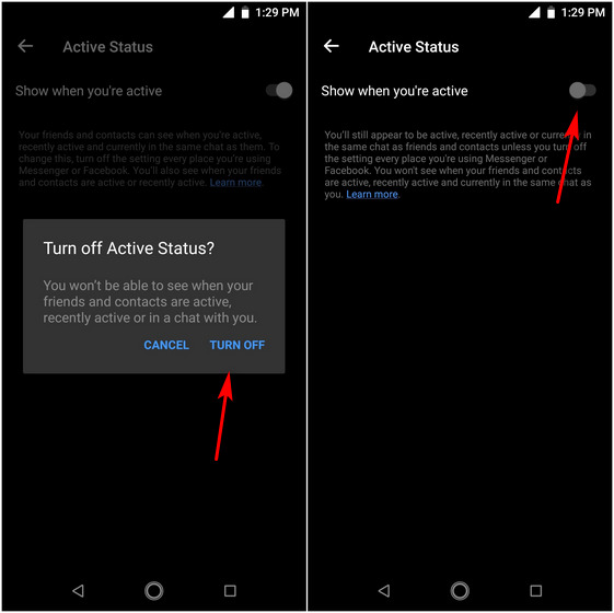 How to Hide Active Status on Facebook (Android, iOS and the Web) - turn off green dot on facebook
