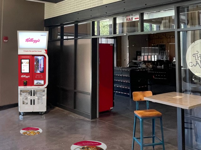 Kellogg's Bowl Bot cereal-making vending machine 