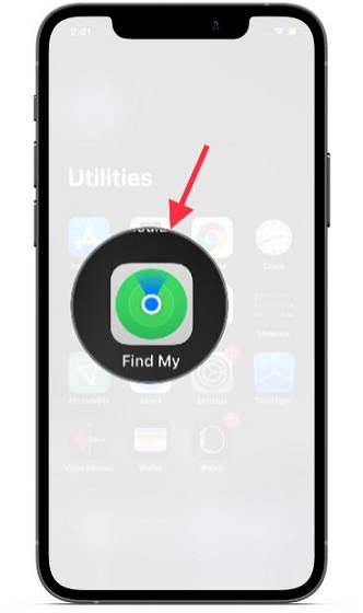 Launch Find My app - AirTag Battery Life and replace airtag battery