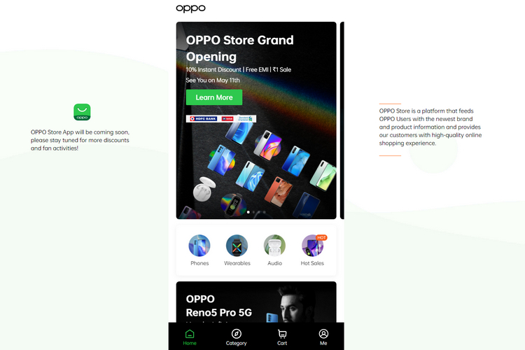 Oppo Has Launched Its Online Store in India