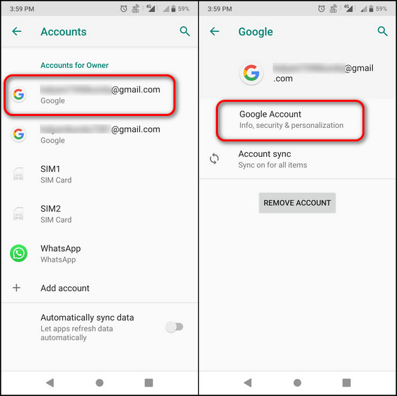 كيفية إزالة حساب Google من هاتفك (Android و iOS) 