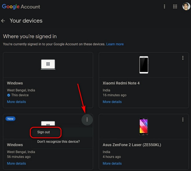 How to Sign out of One Google Account When Using Multiple Accounts Beebom