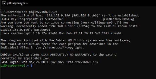 Подключите Headless Raspberry Pi к ноутбуку с Windows без Ethernet или монитора