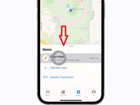 Tap on Name - AirTag Battery Life and replace airtag battery
