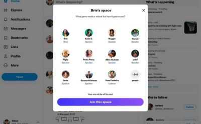 Twitter spaces now available on the web