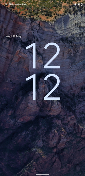 android 12 lockscreen UI