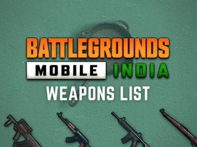 battlegrounds mobile india - pubg mobile india - weapons and guns list