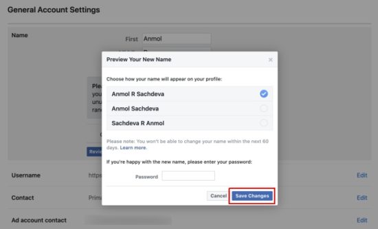 How to Change Your Name on Facebook (2021) | Beebom