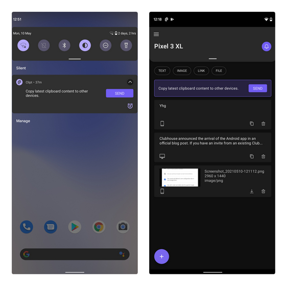 Share the clipboard to copy and paste across Galaxy devices