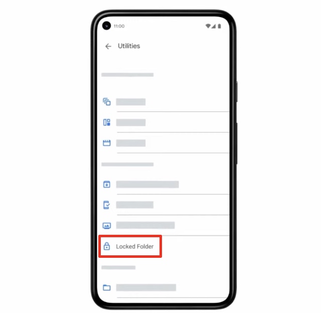 locked folder pixel 4a