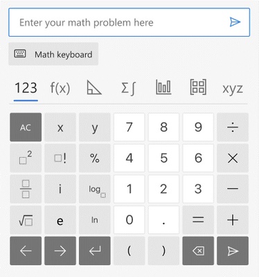 Clavier De Résolution Mathématique - Microsoft Edge