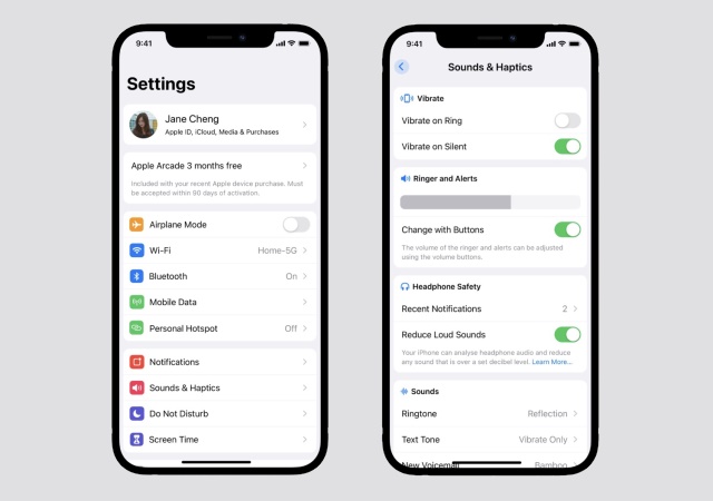 new settings menu in iOS 15 - rumored