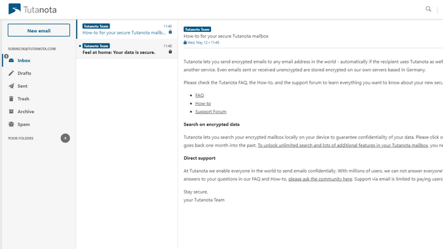 tutanota home - gmail privacy alternative