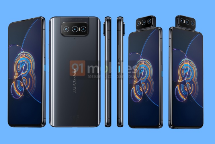 Asus zenfone 8 and zenfone 8 flip renders leaked