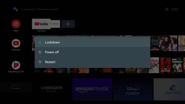 restart android tv to fix chromecast