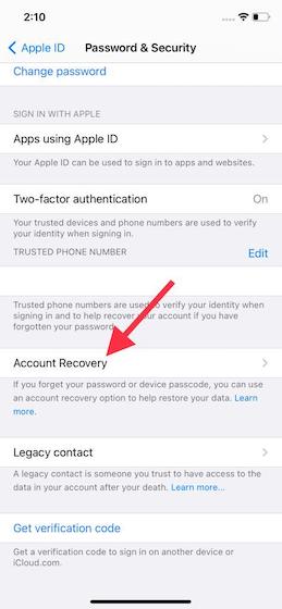 How to Recover iCloud Account Using iCloud Account Recovery - 66