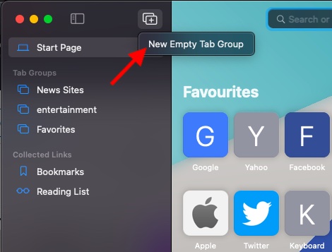 safari open links in tab group