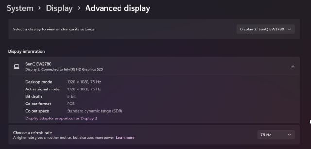 9. Dynamic Refresh Rate Hidden Windows 11 Features (2022)