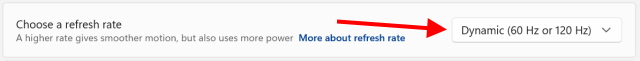 What is Dynamic Refresh Rate in Windows 11 - 1