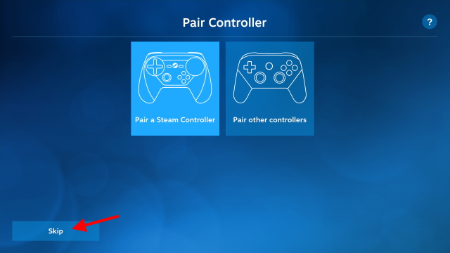 Controller Setup Skip