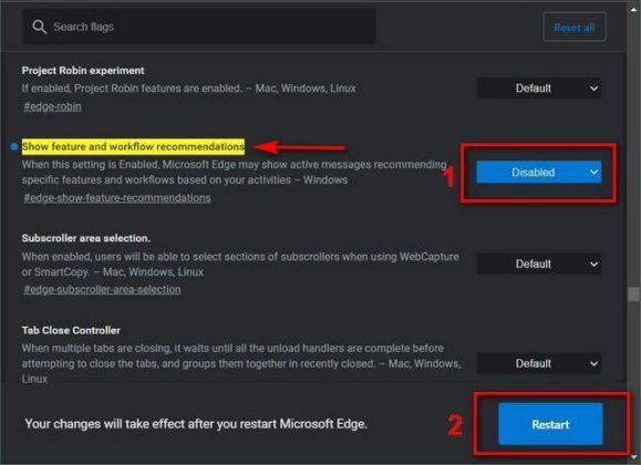 How To Disable Use Recommended Browser Settings Prompt In Microsoft Edge Beebom