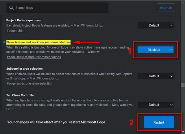 How to Disable "Use Recommended Browser Settings" Popup in Microsoft Edge