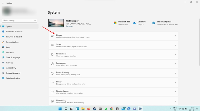 Windows 11 system settings 